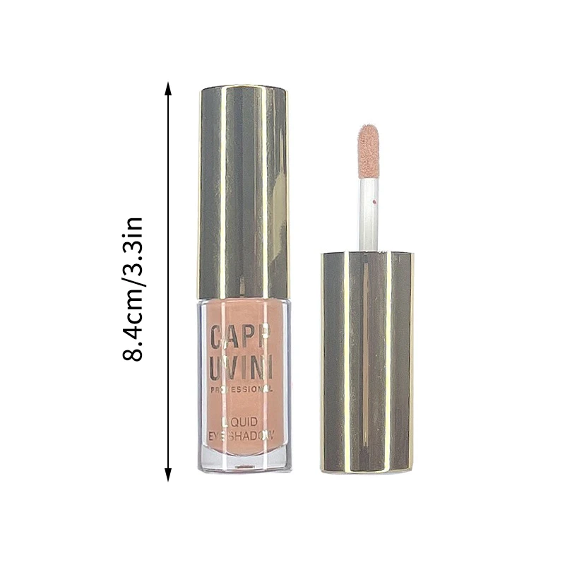 Cappuvini Brown Glitter Liquid Eyeshadow Stick Contour Blush Pigment Fine Shimmer Matte Natural Cheek Milk Coffee Shadow Cream