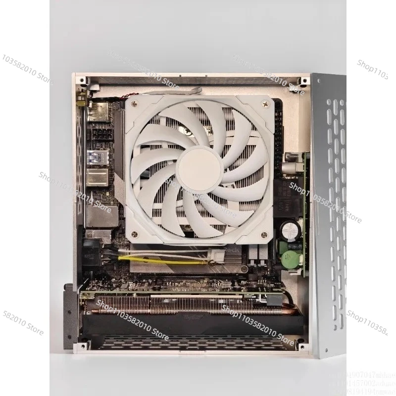 V40 Chassis - Direct Plug for Half-Height 4060 GPU, ITX with Built-in 300W Power Supply
