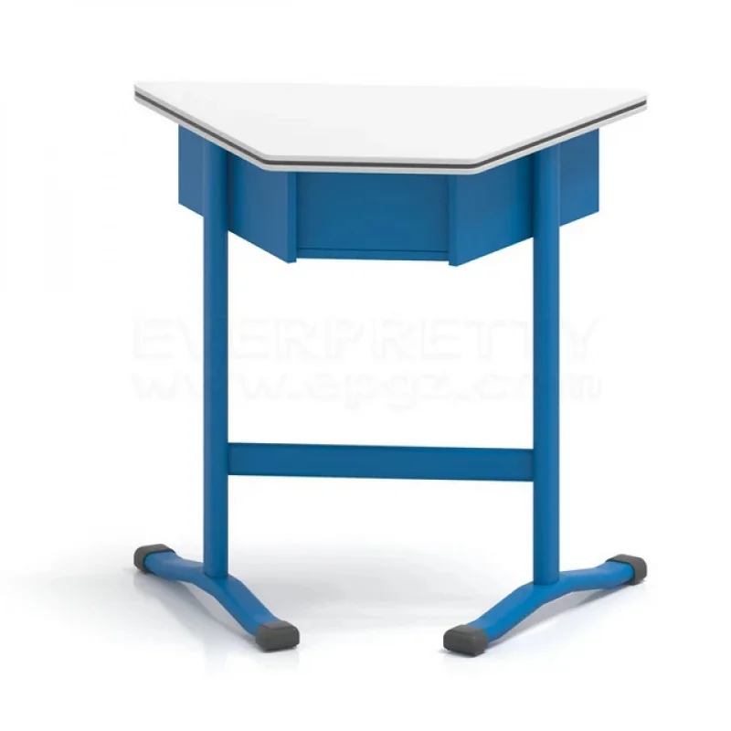 custom.Popular School Furniture Classroom Wooden Top Desk Combination Work Table with Castor Students
