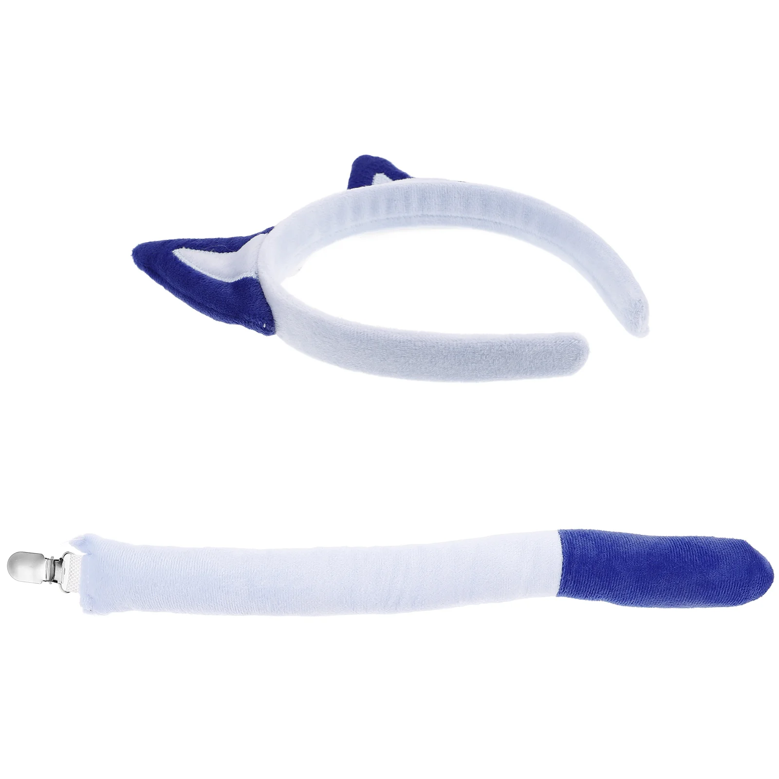 2 Pcs Puppy Headband Black Dog Ears Tail Adult Bingo Costume for Kids Cloth