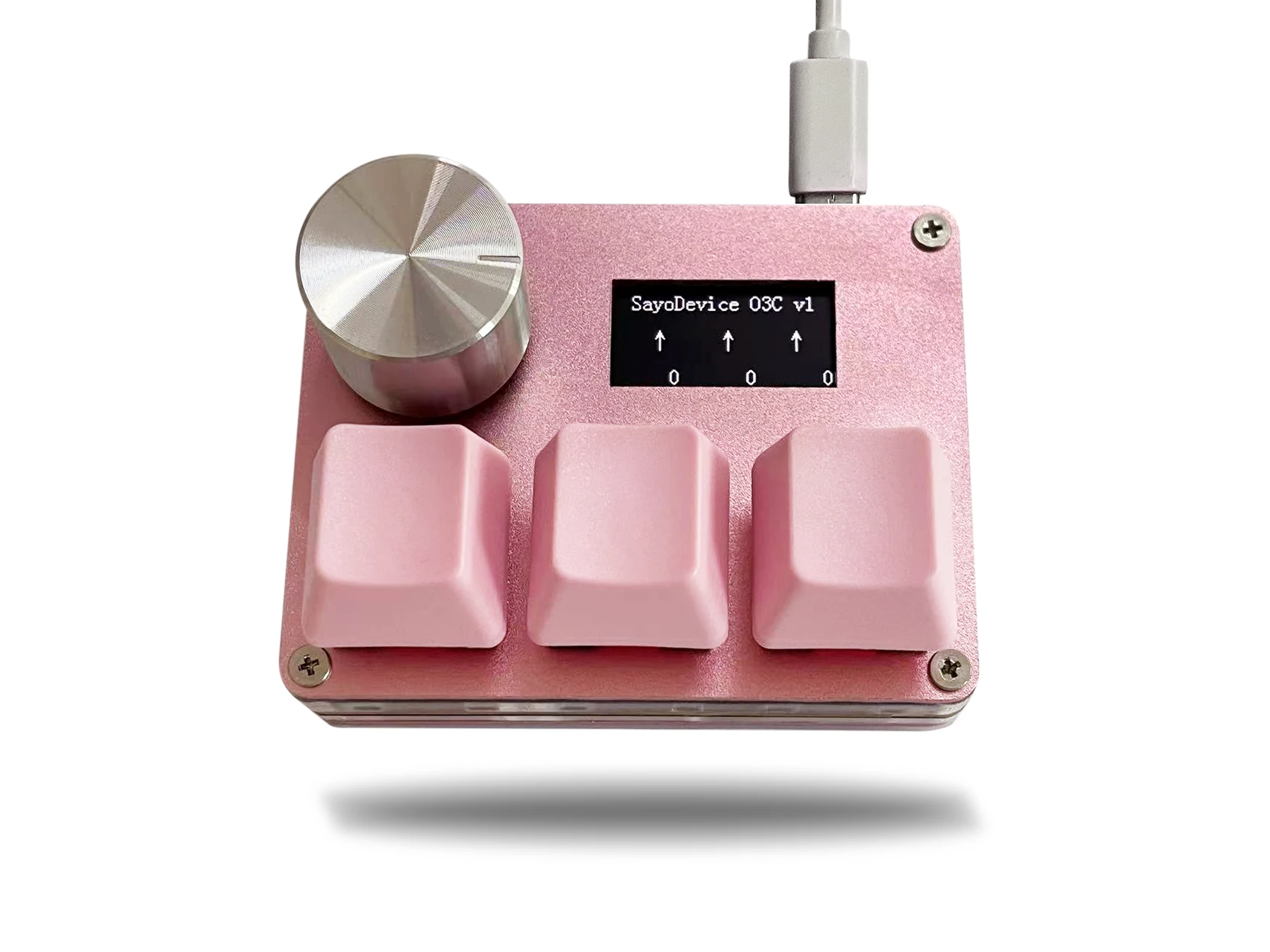 Roze Sayodevice Osu O3c Snelle Trigger Hall Schakelaars Met Magnetische Rode Schakelaars Toetsenbord Met Knop Scherm Kopieerpasta Shotcut