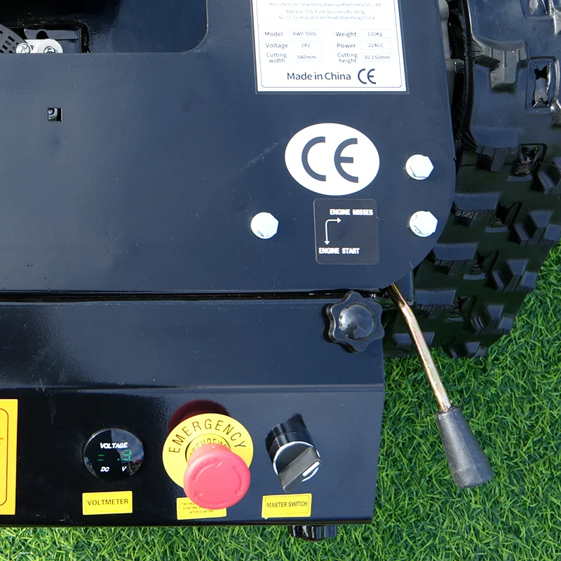 

Customized All Terrain Remote Control Wheel Lawn Mower Snow Plow Robot Lawn Mower for Sale
