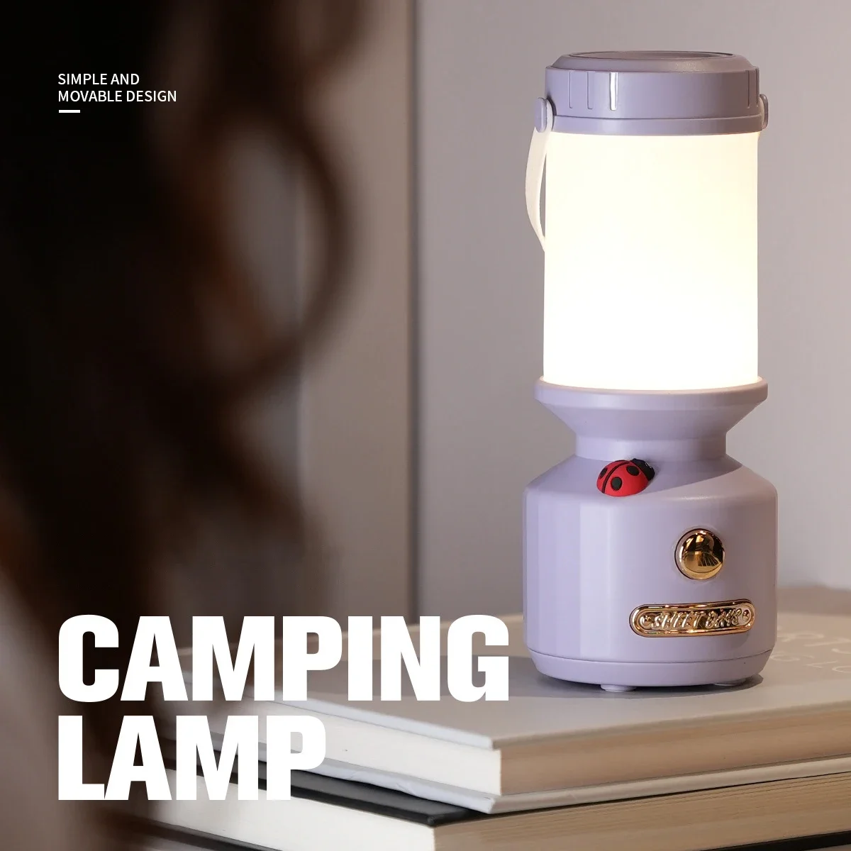 Portable Vintage Camping Lantern Outdoor LED Tent Light Rechargeable Flashlight Night Lamp Fishing Lighting Cool Camping Gear