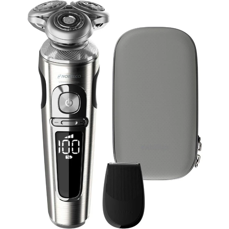 S9000 Prestige Rechargeable Wet & Dry Shaver with Precision Trimmer and Premium Case, SP9820/87