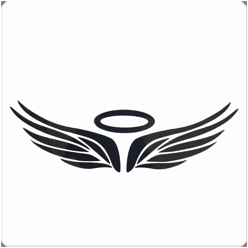 18x5cm Personalized Angel Wing Reflective Vinyl Sticker Laptop Helmet Decal Waterproof Auto Decoration