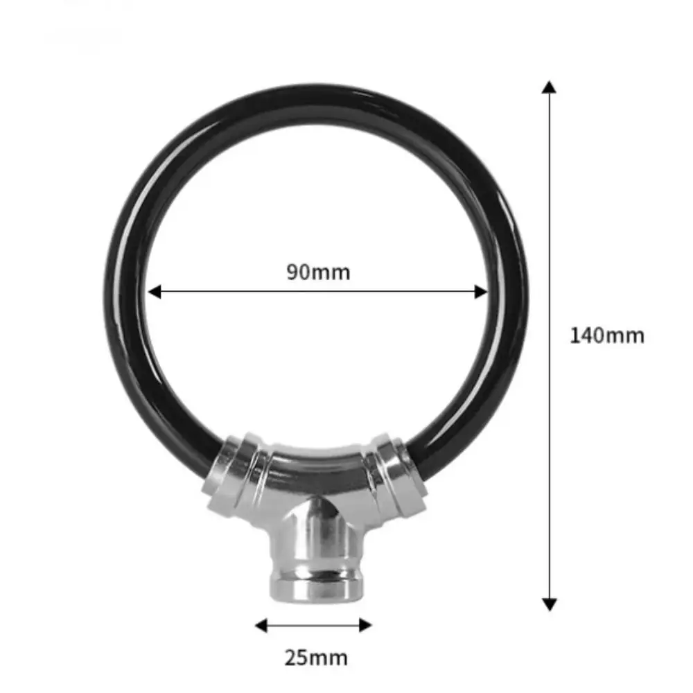 Anti-theft Bike Safety Lock Waterproof Alloy Ring Lock Bicycle Chain Lock Anti-shear Thickened Mountain Bike Lock