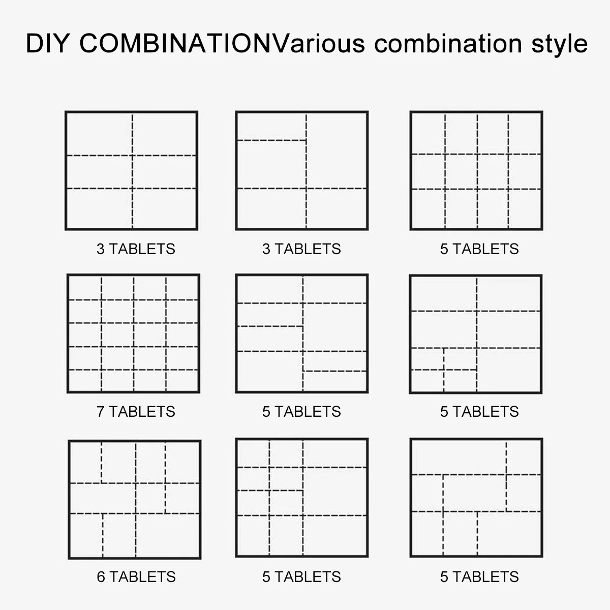 

34 pcs Plastic Drawer Divider Set Rounded Corner Design Free Combination Adjustable Pp Separator For Home Drawer Organizer