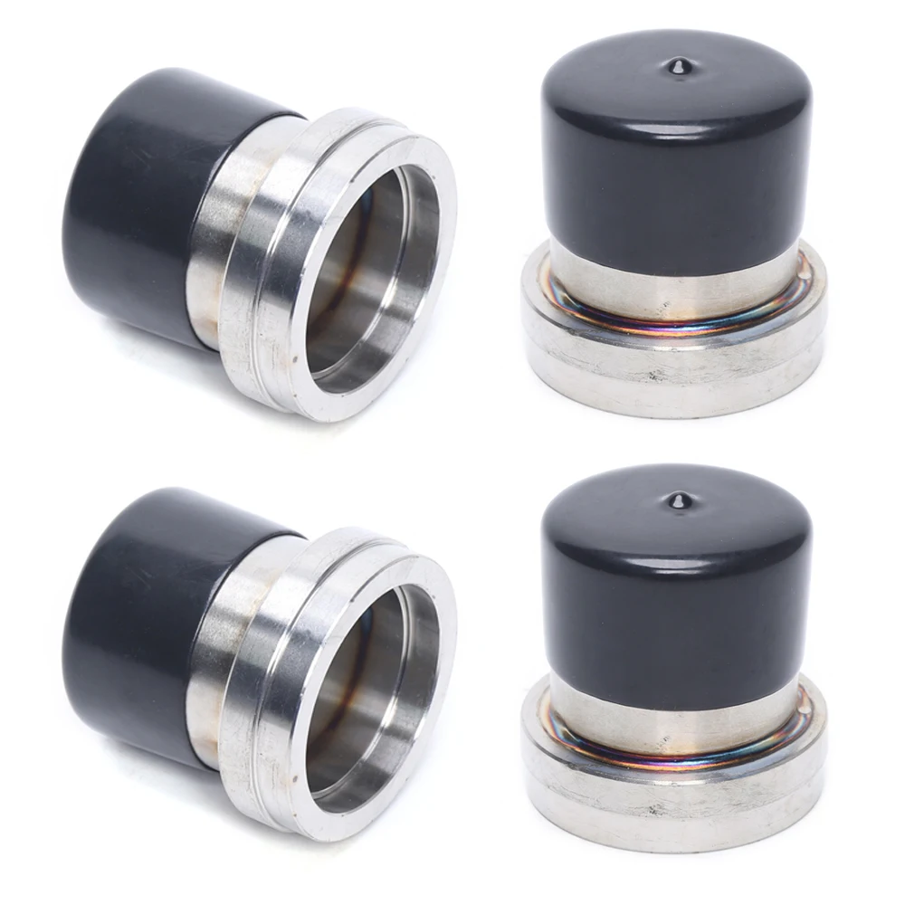 Stainless Steel Boat Trailer Bearing 4PCS 2.441 Black and Silver Set Buddy w/ Protective Grease Cover