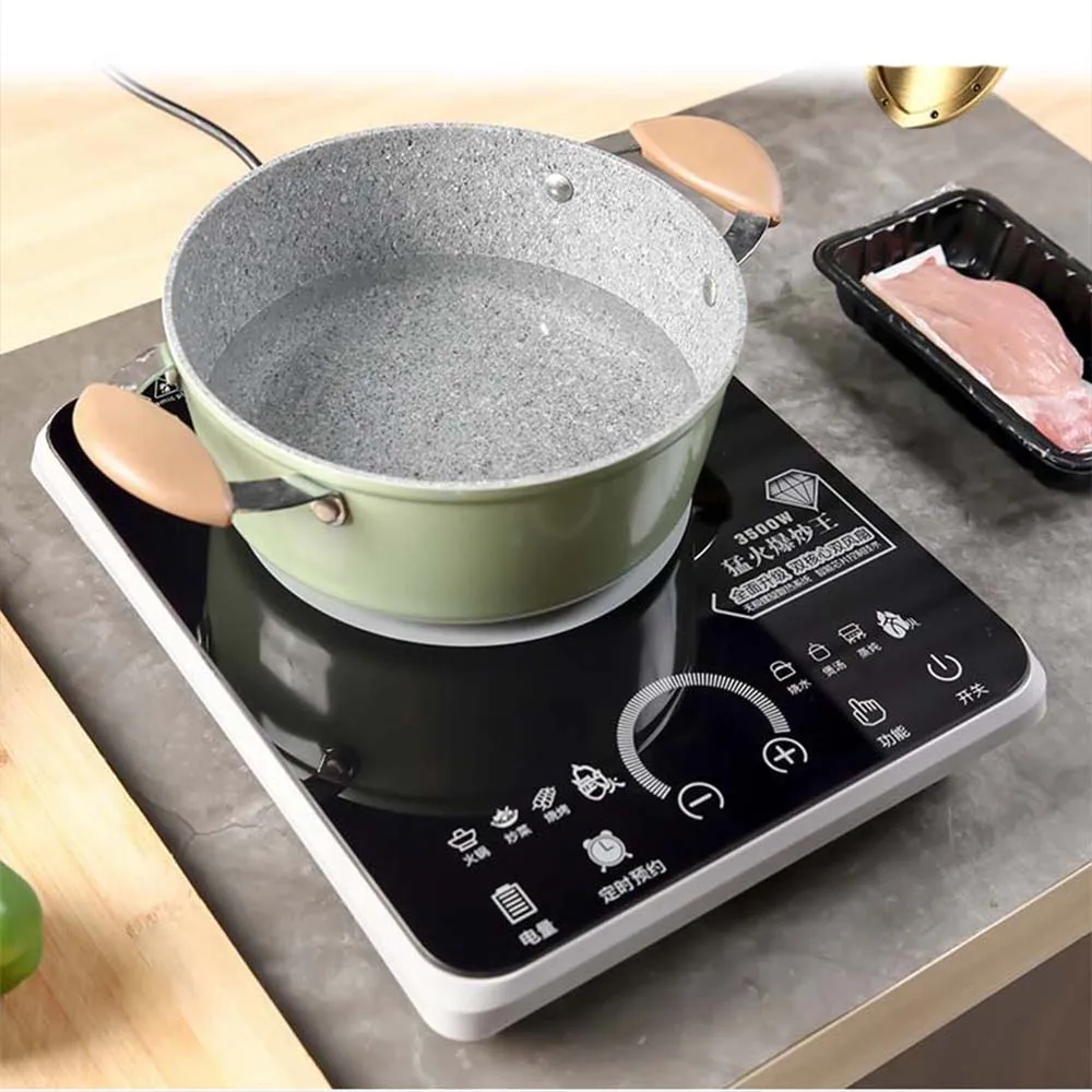 3500W Commercial Induction Cooker Stir Frying Energy-saving Cooking Hob Household Touch Screen Hornillo Electrico Portatil