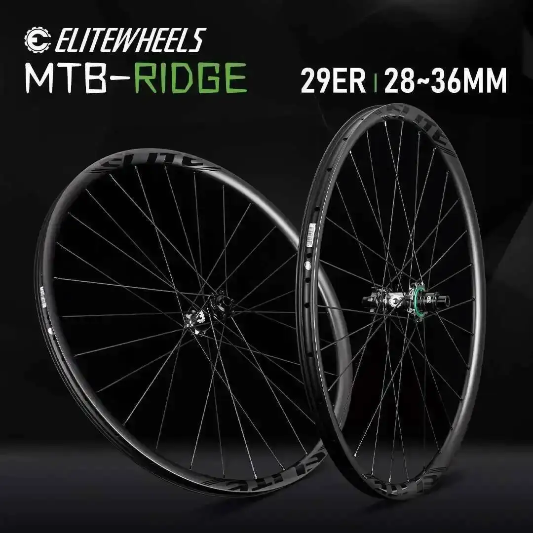 

ELITEWHEELS RIDGE 29er Карбоновая колесная пара MTB с храповым механизмом, 8 лап, 80T/320POE, стойка ступицы повышения, 1423 спицы