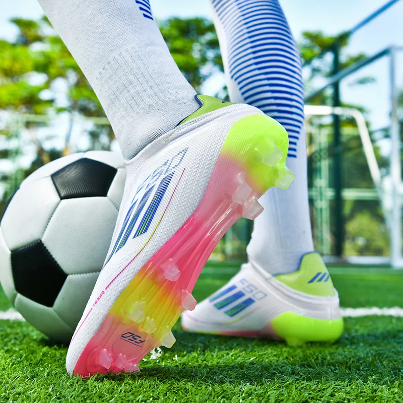 

New Men Soccer Shoes Original Professional Top Quality Football Field Boots Grass Training Resistant Comfortable Sneaker Outdoor
