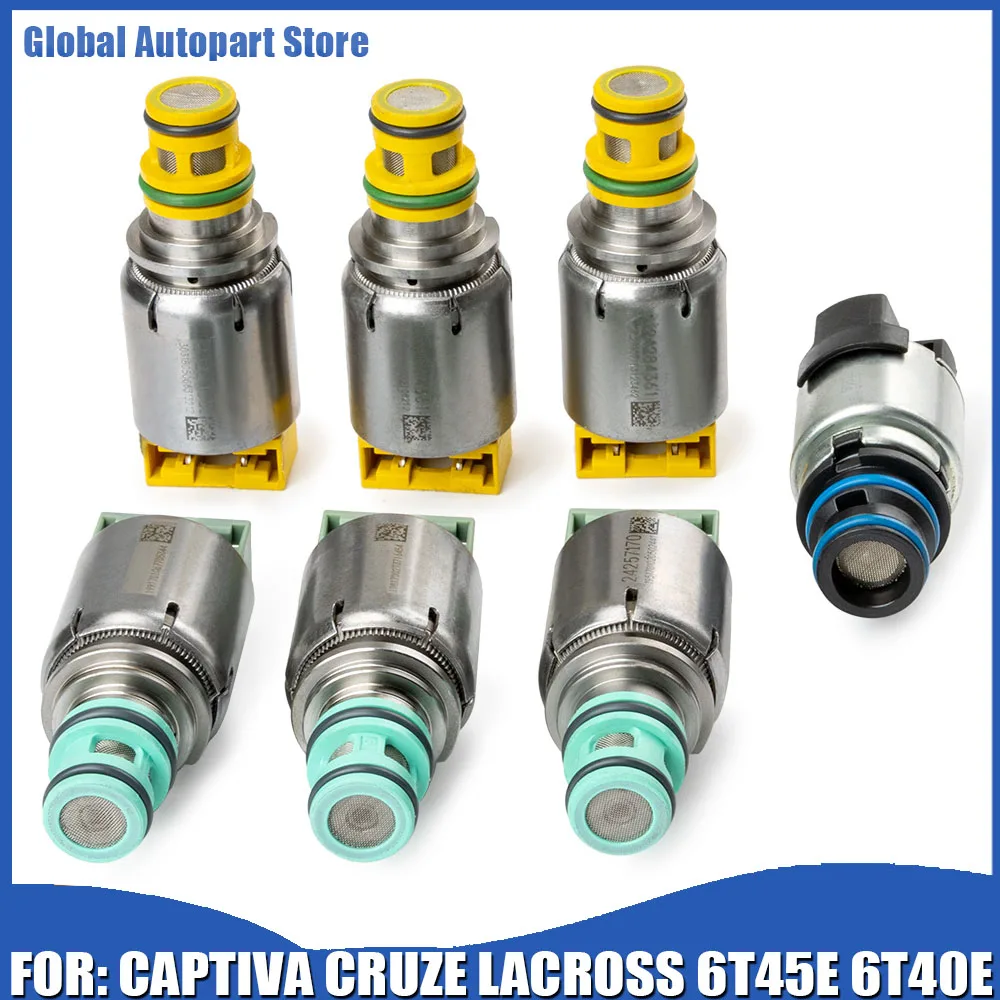 

1 set of Transmission Solenoid 6T45E 6T40E for LACROSSE REGAL CAPTIVA CRUZE EPICA EQUINOX MALIBU OPTRA TERRAIN LACETTI WINSTORM