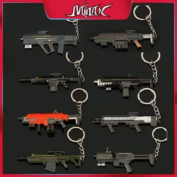 3.54inch Helldivers 2 Guns Alloy Keychain  AR-23 Liberator/JAR-5 Ominate/R-63 Diligent/SG-225IE High Combustion Rupture Game Toy