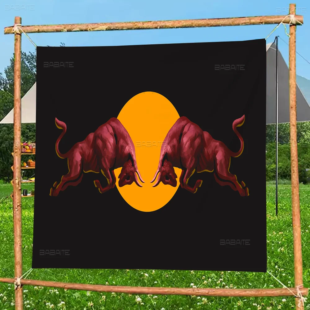 R-Red B-Bull Large Size Shop Art Promotion Advertising Booth Flag Hanging Banners