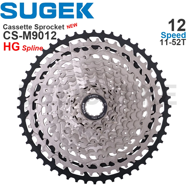 

SUGEK 11/12/13 Speed Cassette Sprocket 50/52T CS-M9011 CS-M9012 12 13 HG Steel/Al compatible K7 XT GX MTB