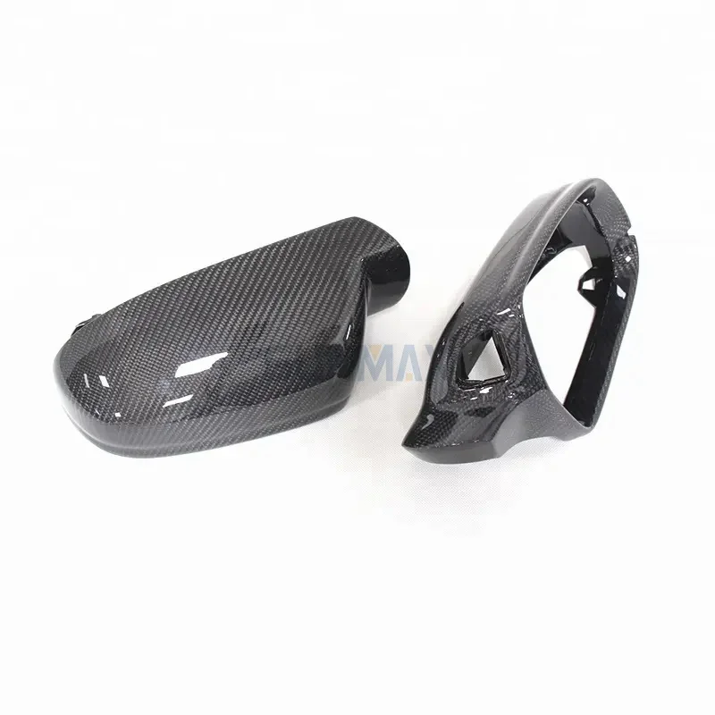 B8.5 TOP Quality PU Protect Carbon Caps with Lane Assist 1:1 Replace OEM Fitment Mirror Cover for Audi A3 new A4 A5 S5 2010-2016