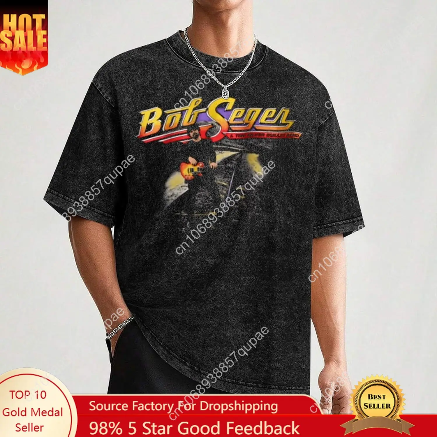 

Bob Music Seger Mens Vintage Oversized T Shirt Cotton Graphic O-Neck Short Sleeve Unisex Top Tee Fashion Shirts