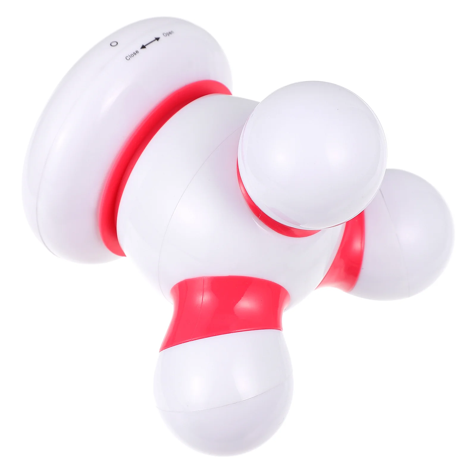 Massager Rechargeable Neck Back Three-legged Acupoint Charging Mode Instrument for Body Red Physiotherapy Miss