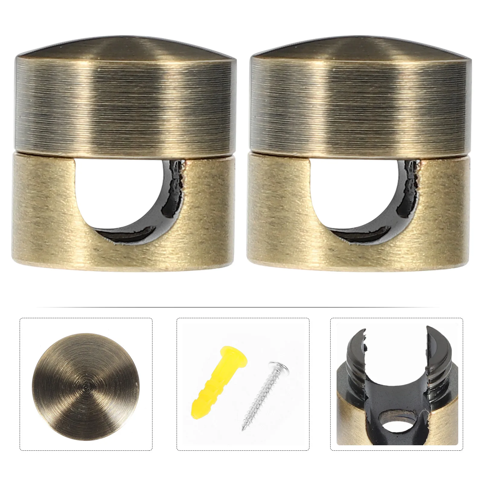2Pcs Sturdy Metal Cord Swag Hooks Finish Lamp Hook for Pendant Light Fixture Cable Grip DIY Installation Chandelier