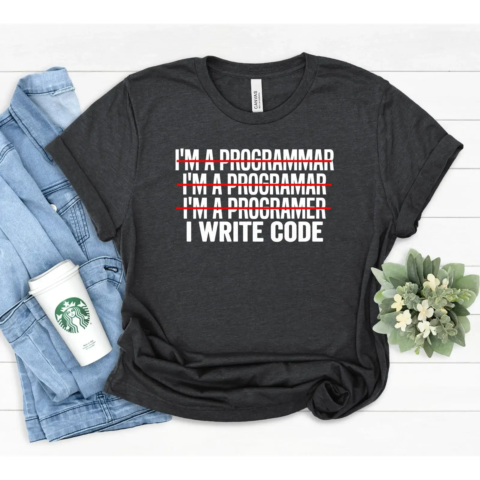 Funny Computer Coder T Shirt Software Coding Science  vintage Washed Top For Everyday Wear streetwear designer clothes Unisex