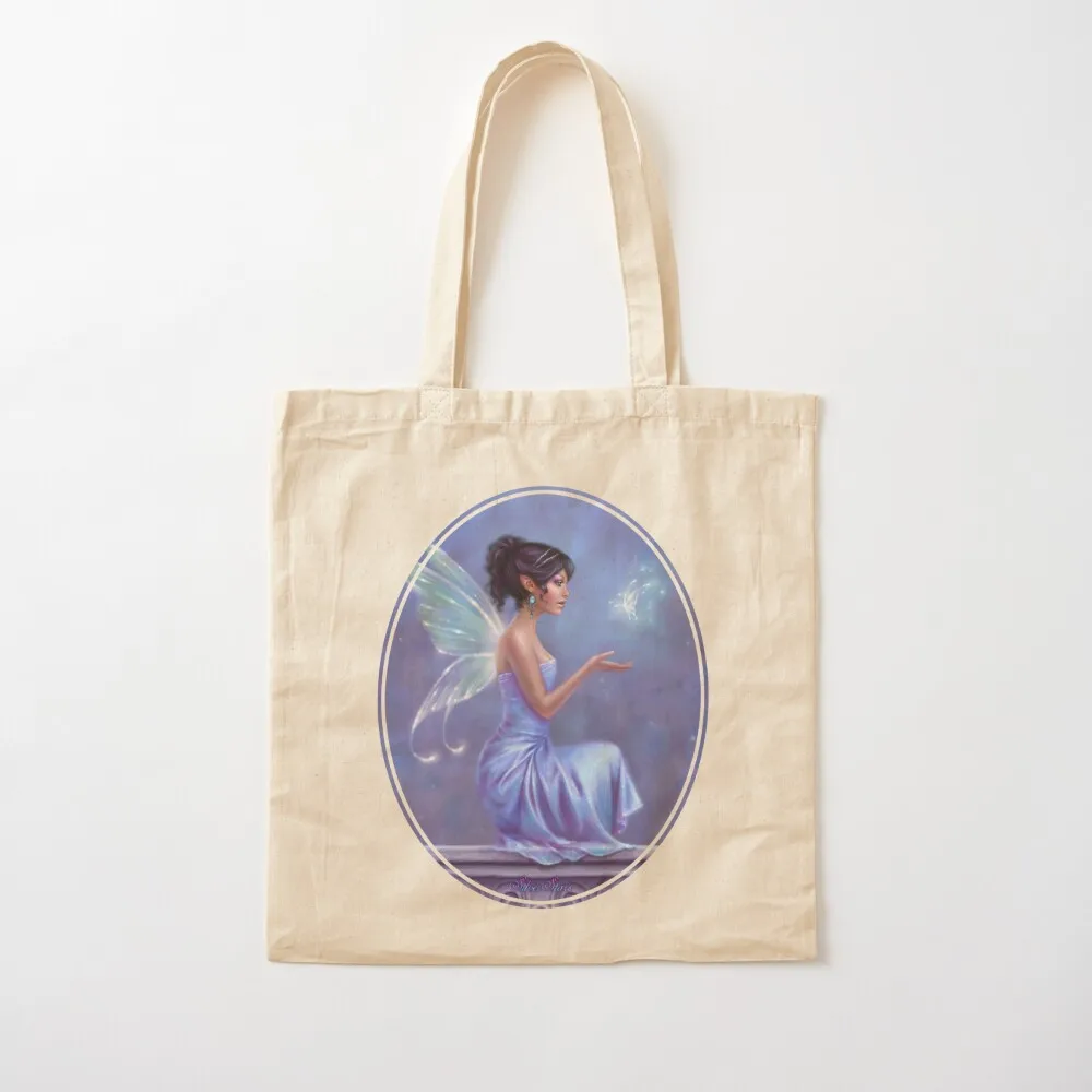 أوباليت الجنية مع فراشة متوهجة حمل حقيبة قماش حمل الحقائب حمل حقيبة امرأة المرأة حقيبة حقائب نسائية #2