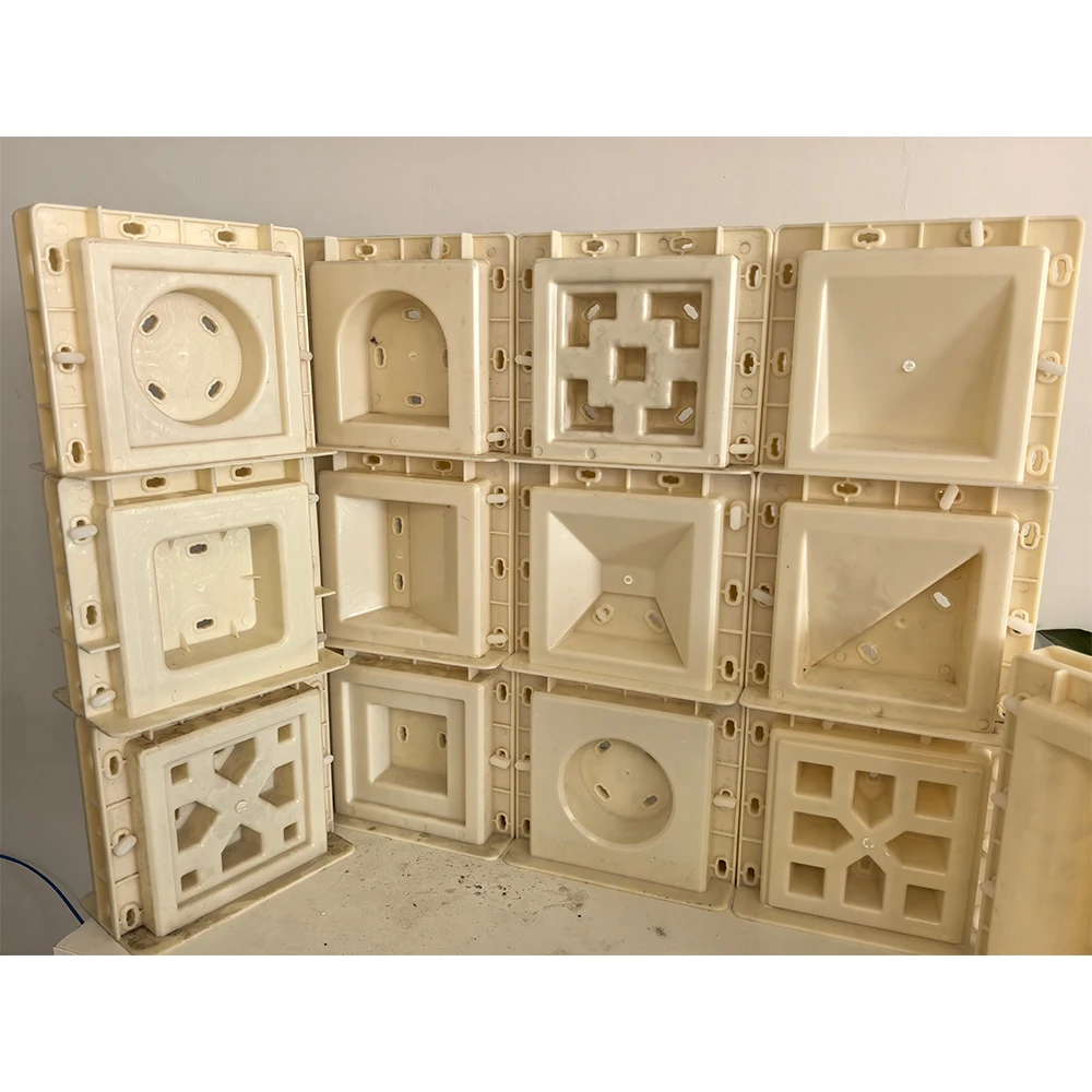 20*20*10cm Concrete Plastic hollow brick block Window mould Molds for Garden or House decoration