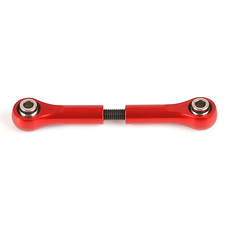 Metal Steering Gear Pull Rod for 1/5 Losi 5T Rovan LT King Motot, Modified and Upgraded Accessories,Red