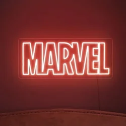 MARVEL Neon Signs For Wall Decor Letter Led Lights Gamer Room Decoration For Bedroom Bar Party Club Theme Store Shop Lamp Sign