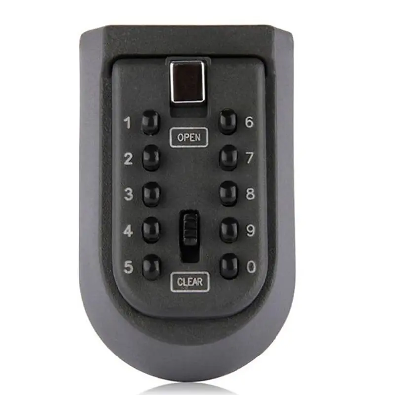 FULL-Wall Mounted Push Button Combination Key Lock Box Indoor Outdoor Security Storage Lock Box