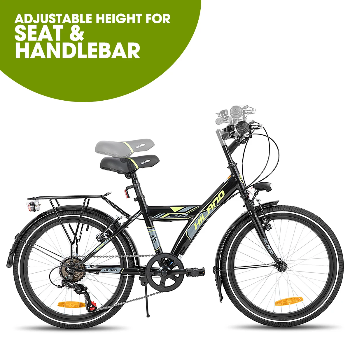 دراجة جبلية للأطفال مقاس 20/24 بوصة من Hiland للأطفال الأولاد والبنات من عمر 6 إلى 10 سنوات مع تروس Shimano 6 Speed #3