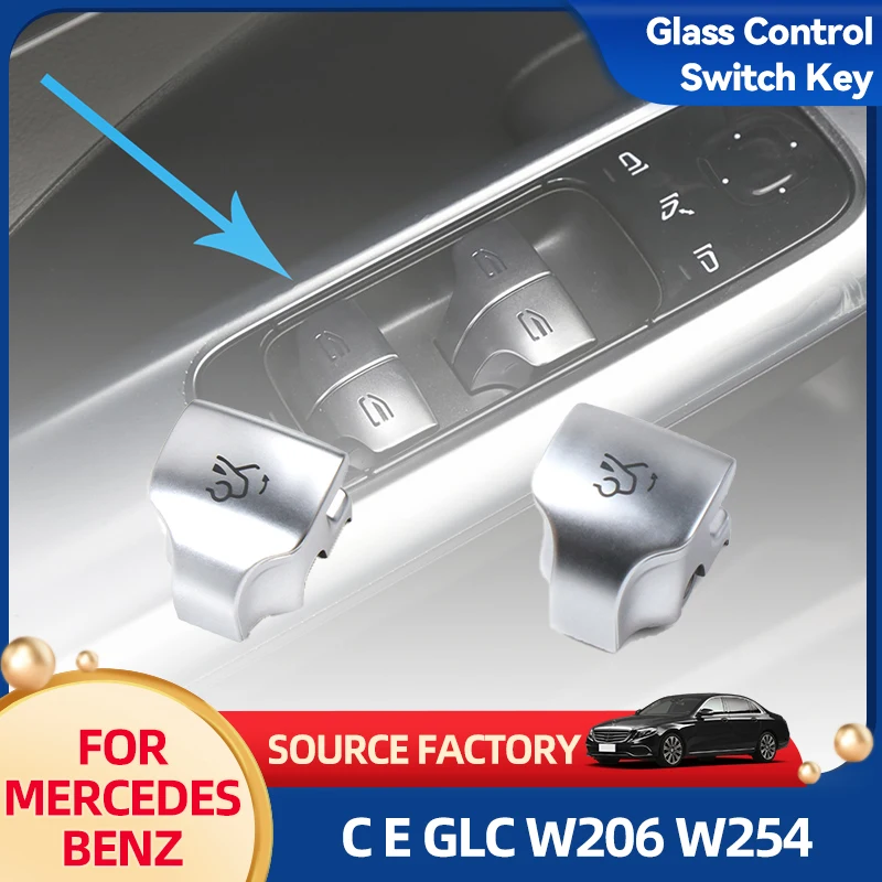 

Interior Mouldings Class Sedan Main Window Switch Repair Button Cover Door Glass Control Switch Key Cover For Mercedes Benz W206