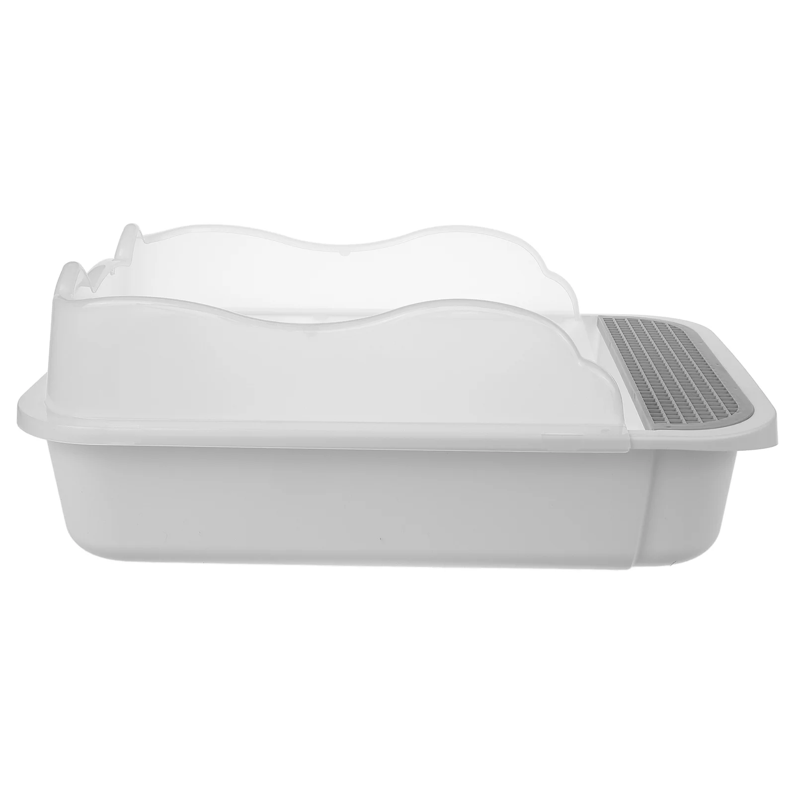 

Litter Box Large Capacity Anti Spill Kitten Toilet Sturdy Home Pet Shop Portable Cleaning Supplies