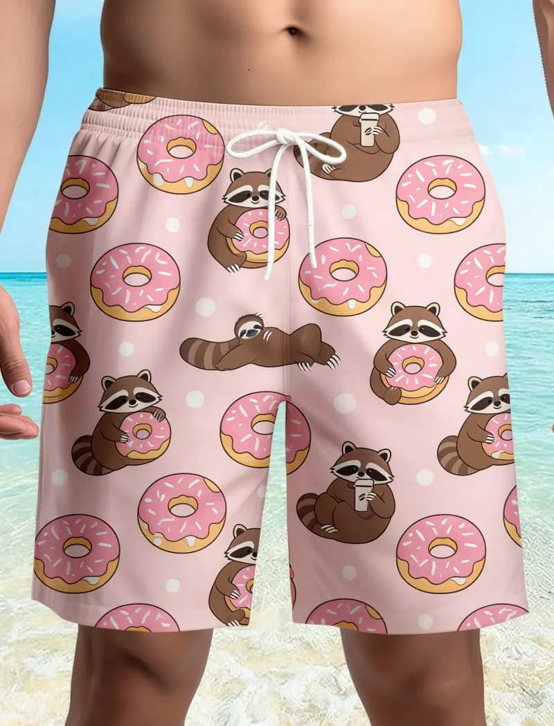 

Мужские модные стильные повседневные шорты с тропическим принтом - летние модные пляжные шорты для отпуска и повседневной носки