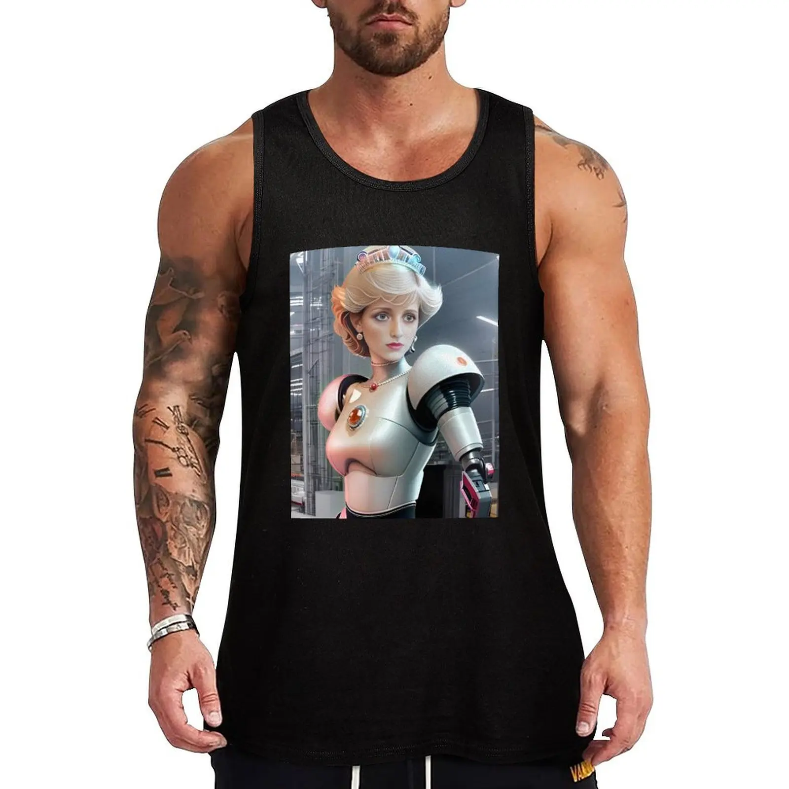 Princess Dianabot Autonomous Monarch Tank Top bodybuilding man mens designer clothes male top