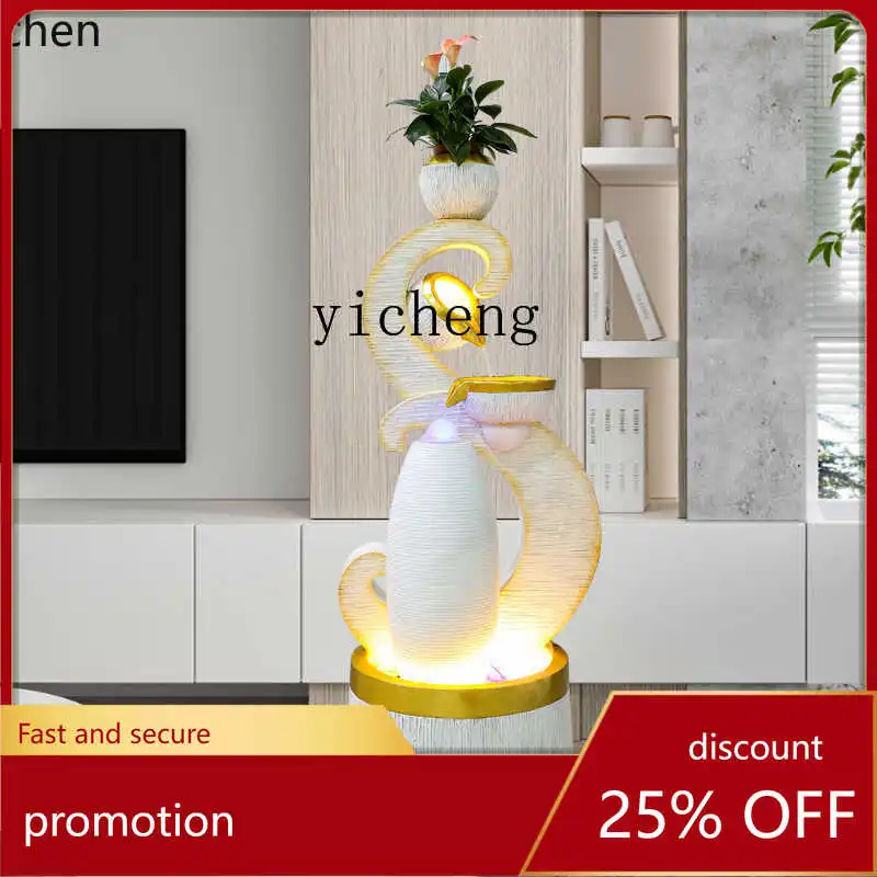 

Фонтан HXL: Элитный Декоративный Аппарат для Дома, Приносящий Богатство, с Эффектом Потоков Воды, для Гостиной и Прихожей, Увлажнитель