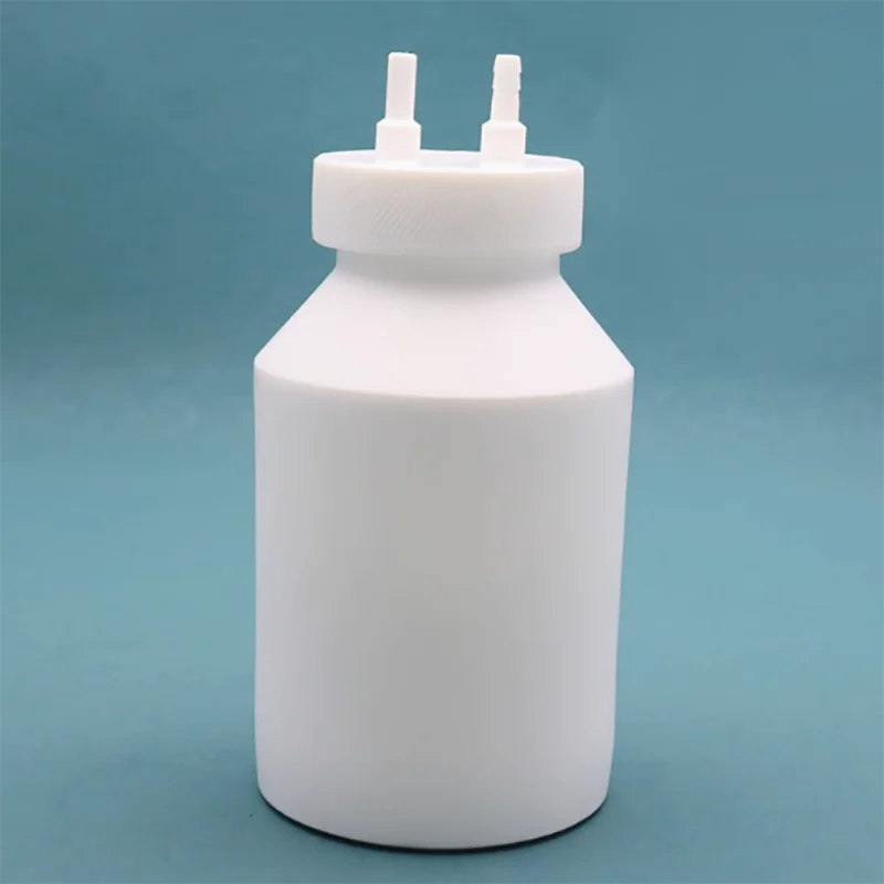 

PTFE porous washing bottle, full PTFE bottle customization, thickened porous gas washing bottle 250ml 500ml 1000ml