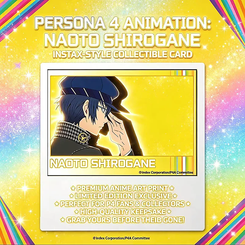 Persona 4 The Animation Official Instax Style Collectible Card Full Set, Yu Narukami & Yosuke Hanamura Anime Merch