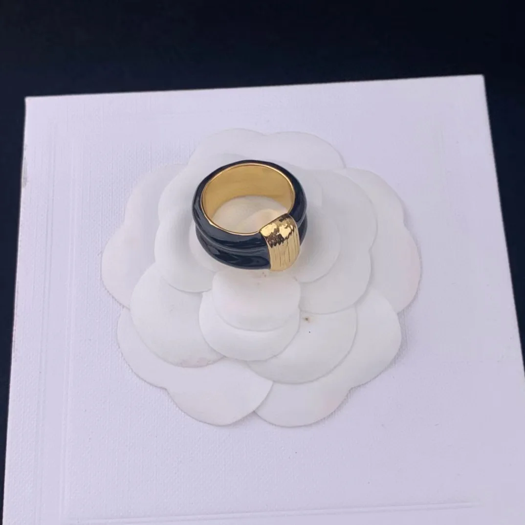 Fashion Niche Simplicity personality Copper gold-plated Enamel Rings for women\'s Girl Index finger ring gift  Jewelry wholesale