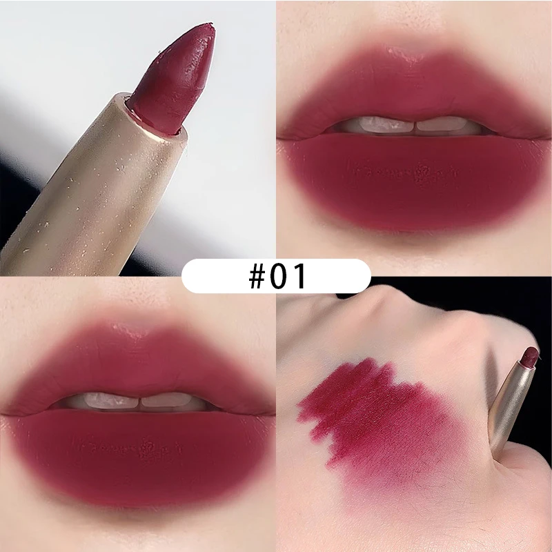 2024 New Fashion Women Lip Liner Pencil Cheap Korean Sweet Style Nude Red Lipliner Lipstick Non-stick Cup Party Daily Easy Use