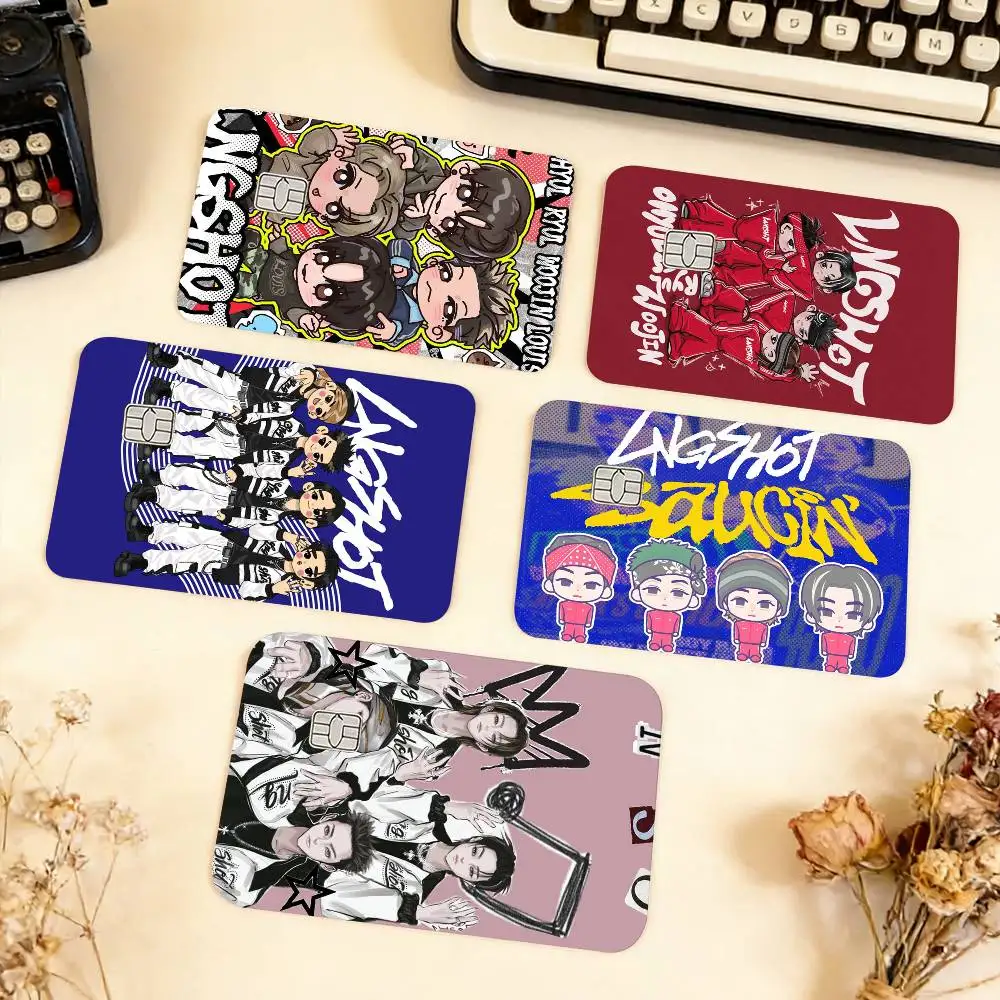 

L-LNGSHO-T Hip-hop Waterproof Film Skin Cover Credit Card Stickers Debit Front Bank Bus Pass