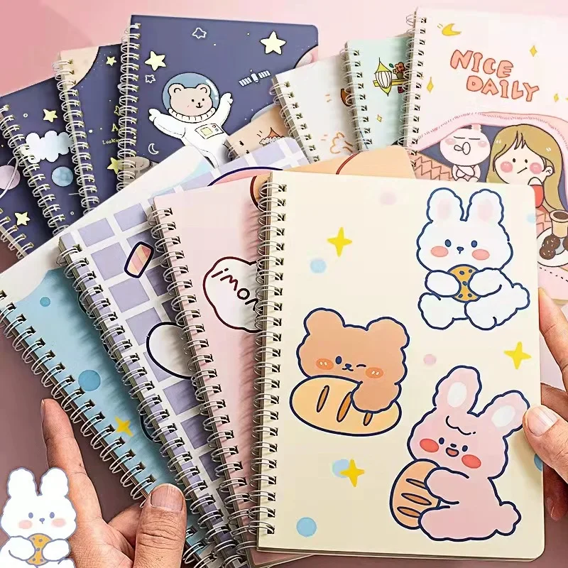 

Student A5 Coil Ben Homework Notepad Prize Gift Creative Loose Leaf Book Cartoon Cute Notebook Wholesale