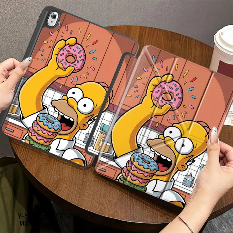 With Pen Slot Cover Tablet Case For Samsung For Galaxy Tab S9 FE S10 S9+ A11 Plus S7 FE S8 A8 2022 S10+ S7+ S8+ 12.4 inch S6