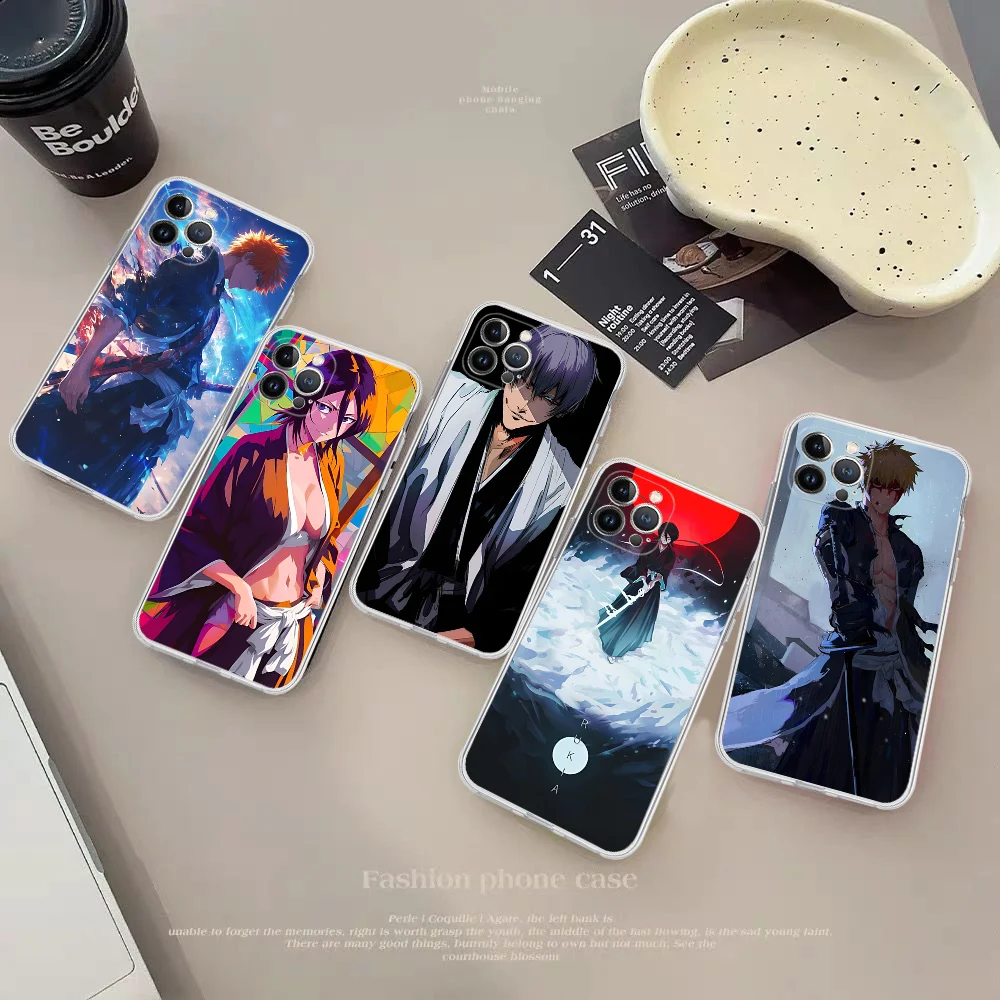 Anime BLEACH Phone Case For IPhone 16 15 14 13 12 Mini 11 Pro XS Max X XR SE 6 7 8 Plus Soft Silicone Cover