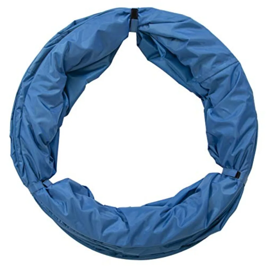 Tunnel de jeu pour enfants, intérieur/extérieur, bleu, 9 pieds x 22 pouces, avec tissu durable, accessoire amusant