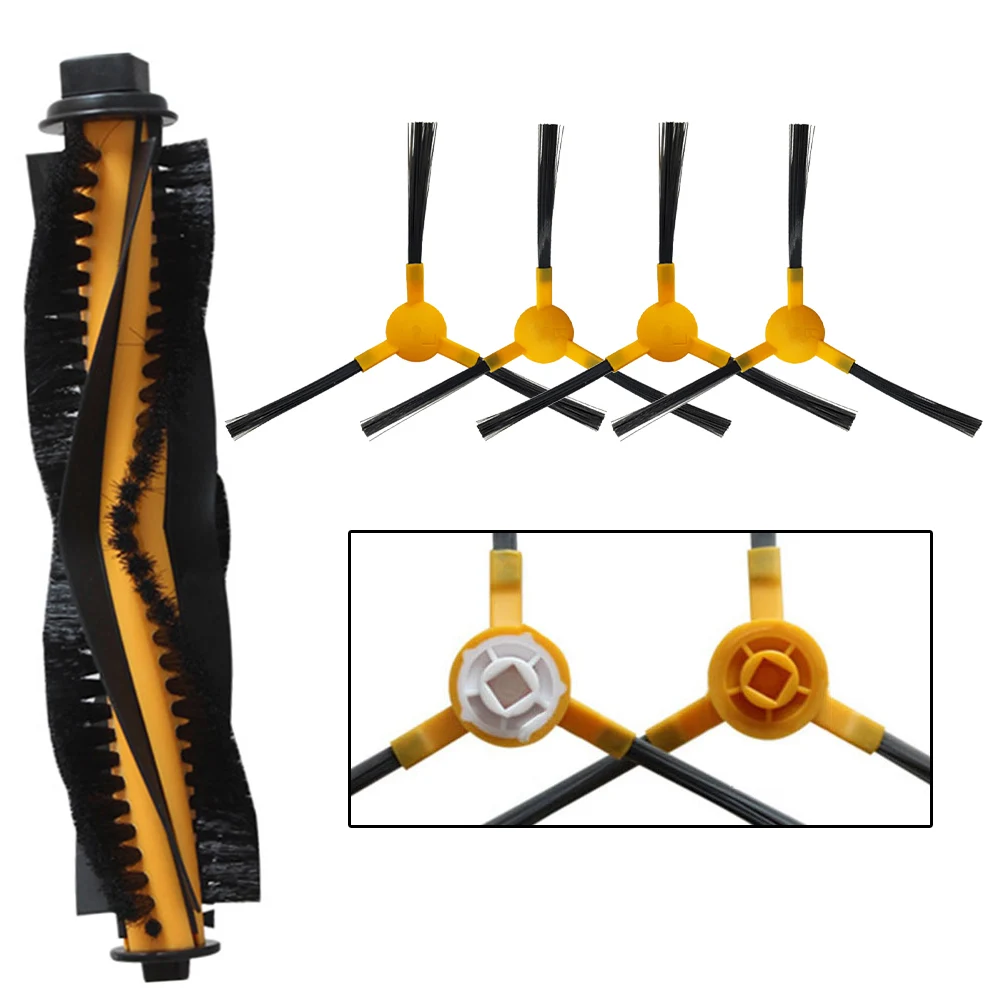For bObsweep For PetHair For SLAM Replacement Brush Kit Includes Main Roller and 4 Side Brushes for Deep Cleaning