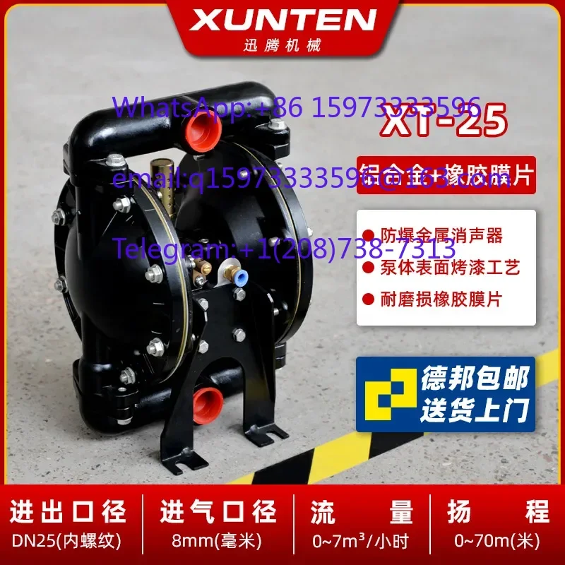 XT-25 XT-40 Air Diaphragm Pump QBY Upgraded Multi-Material for Filter Press Industrial Use