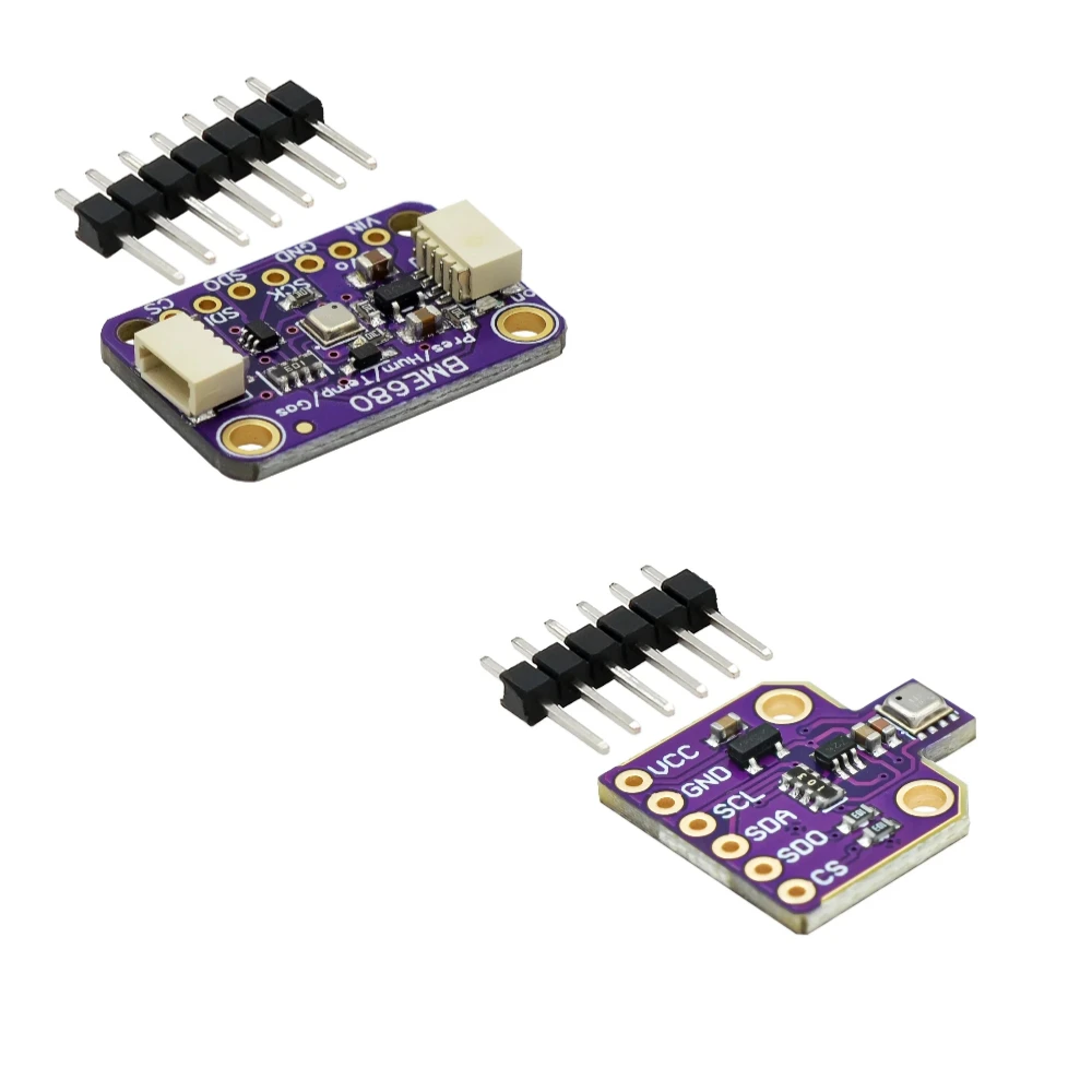 BME680 Sensor Tekanan Kelembaban Suhu Digital MCU-680 Papan Pengembangan Modul Ketinggian Tinggi