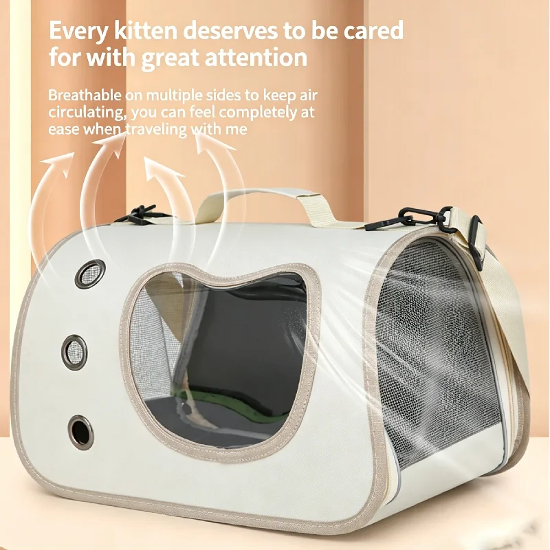 

Portable Pet Carrier Bag Foldable Bag Breathable Shoulder Bag Kitten Carrying Bag for Small Dogs Cats Outdoor use