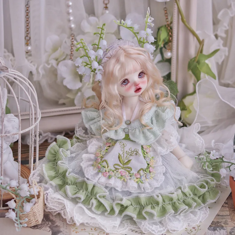 

30cm Bjd Doll Clothes Girl Dress Up Makeup Diy Toys 1/6 Scale Humanoid Doll Exquisite Lolita Princess Dress Doll Accessories