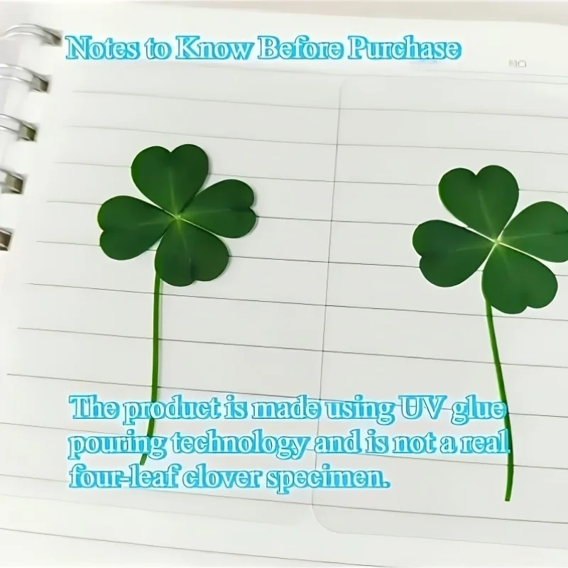 26pcs Lucky Four-Leaf Clover Bookmarks - Transparent Healing Greeting Cards, New Year Gifts, Birthday Presents, Party Favors